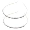 COLLBATH 2 Pcs Silver Jeweled Hairbands Full Rhinestone Bridal Headbands Portable Hair Hoops for Weddings and Special Occasions view 1