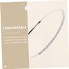COLLBATH 2 Pcs Silver Jeweled Hairbands Full Rhinestone Bridal Headbands Portable Hair Hoops for Weddings and Special Occasions view 4