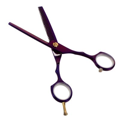 TIDTALEO Red Hair Cutting Shears and Thinning Scissors Set for Women and Men, Stainless Steel Salon Hair Stylist Tools for Home and Professional Trimming