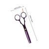 TIDTALEO Red Hair Cutting Shears and Thinning Scissors Set for Women and Men, Stainless Steel Salon Hair Stylist Tools for Home and Professional Trimming view 2