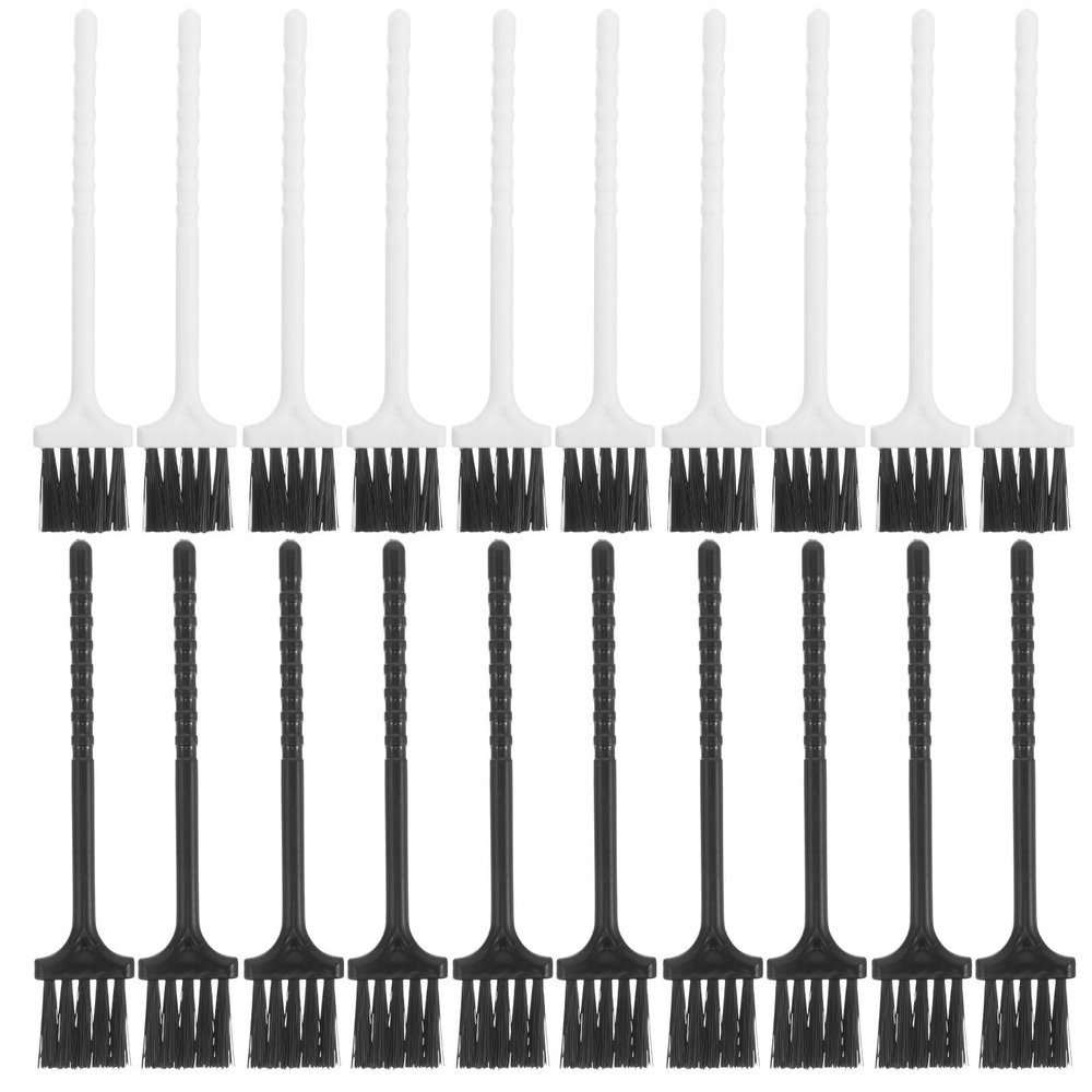 SKISUNO 20pcs Multifunctional Razor Cleaning Brush Long Handle for Men Electric Shaver Grooming, Mini Precision Shaver Cleaning Tools for Daily Hair Removal Maintenance