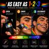 LGBTQIA Pride Face Paint Stick 1 Pack, Rainbow Face Paint for Pride Month, Non-Toxic Washable Face Paint Makeup for LGBTQ Pride Parade, Festival, Sports Events, Drag Shows & Celebrations view 4