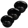 POPETPOP 3pcs Reusable Men Shaving Soap Bowls Black Shaving Mugs Shave Cups for Wet Grooming Accessories view 1