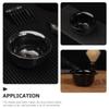 POPETPOP 3pcs Reusable Men Shaving Soap Bowls Black Shaving Mugs Shave Cups for Wet Grooming Accessories view 4