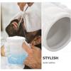 WESIEVYA Ceramic Shaving Soap Bowl with Lid Blue Porcelain Shave Cup Quick Lather Mens Shaving Tool view 3