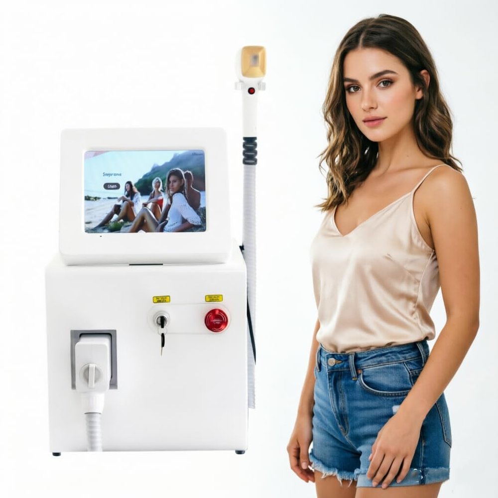 808nm Hair Removal With Cooling Technology For Full Body Ideal for Spas & Home Gyms, White