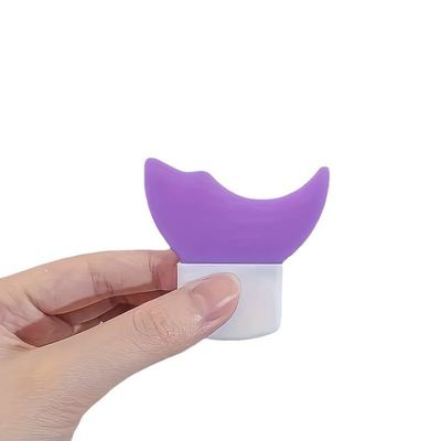Eye Makeup Aid Tool Eyeliner Stencil Silicone Guard for Eyelash Eyeshadow Lying Silkworm Application Reusable Washable Makeup Helper for Beginners 2 Pack Cream White & Taro Purple