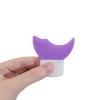 Eye Makeup Aid Tool Eyeliner Stencil Silicone Guard for Eyelash Eyeshadow Lying Silkworm Application Reusable Washable Makeup Helper for Beginners 2 Pack Cream White & Taro Purple view 1