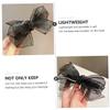 COLLBATH Organza Bow Hairpin Black Rhinestone Hair Clip Elegant All-match Barrettes for Women Bridal Hair Accessories view 3