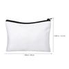 ABOOFAN 8pcs DIY Sublimation Canvas Makeup Bags Zippered Toiletry Organizer Pouches Travel Cosmetic Storage Cases for Craft Heat Transfer view 2