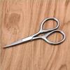 Professional Stainless Steel Hair Scissors for Men Moustache Beard Trimming Grooming for Eyebrows EyeNose Hair - Sliver - 1Size Attractive view 2