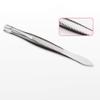2pcs Stainless Steel Eyebrow Tweezer Eyebrow Trimmer Shaper Facial Hair Remover Puller Slanted Tip Makeup Beauty Tools Durable design view 2
