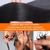 120g Straight Crochet Human Hair Pre Looped Feather Human Hair Extension Reusable Invisible Straight Knotless Pre-Separated Crochet Hair Extensions Feather Crochet Virgin Human Hair Black 100 Strands view 4