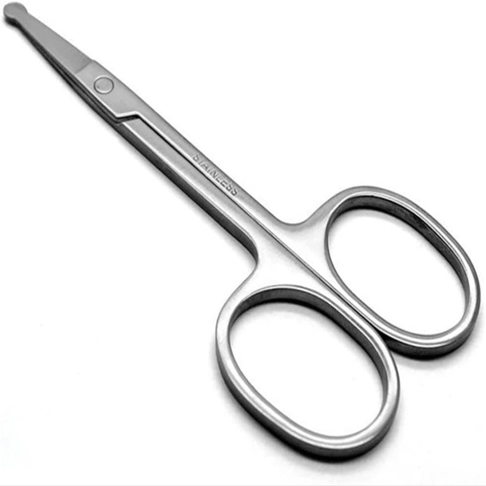 Scissors For Facial Hair Men Women Scissors Nose Scissors Stainless Steel Mustache Mustache Trimmer For Cutting Fine Hair Details Handy and professional