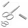 Scissors For Facial Hair Men Women Scissors Nose Scissors Stainless Steel Mustache Mustache Trimmer For Cutting Fine Hair Details Handy and professional view 2