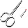 Scissors For Facial Hair Men Women Scissors Nose Scissors Stainless Steel Mustache Mustache Trimmer For Cutting Fine Hair Details Handy and professional view 3