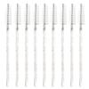 100 PCS Crystal Eyelash Mascara Wands Disposable Lash Brushes for Extensions for Extensions Spoolie Brush Applicators Makeup Tool Kits (Multicolor handle white) view 3