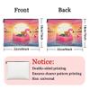 Funny Yorkies Dog Makeup Bag, Flamingos Lifebuoys Sea Cosmetic Travel Pouch for Women Girls, Portable Small Canvas Zipper Organizer, Pet Toiletry Bag 7x9 Inch view 4