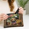 4th of July Dachshund Dog Makeup Bag 7x9 Inch for Travel Purse, 250 Years Farmhouse Cosmetic Pouch for Women, Patriotic Anniversary Portable Canvas Zipper Organizer Toiletry Pouch view 3