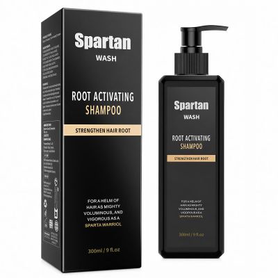 SPARTAN WASH 300ML Root Activator Shampoo for Men - Hair Growth Shampoo for Hair Loss and Thinning Hair, Adds Volume & Nourishes Strands - Men & Women