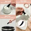 100 PCS Cosmetic Spatulas, Black Mini Makeup Spatula and Skin Spatula, Disposable Plastic Spatula for Cosmetics, Makeup Scoop for Skin Care Facial Cream Mask Sampling and Mixing view 4