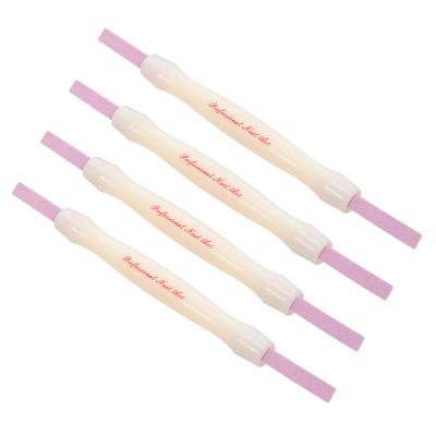 4pcs Quartz Double-Ended Nail Sanding Stick for Cuticle Care