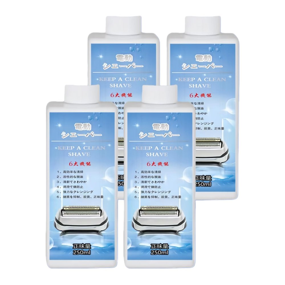 Electric Shaver Cleaning Liquid, Compatible For Braun CCR2/CCR4. Compatible For Philips HQ200/JC301. Compatible For Panasonic ES-LM56(4 pcs 1000ml)