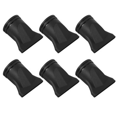 CATIEBYE 6pcs Hair Dryer Nozzle Attachment Concentrator Blower Nozzle 4.4-4.6cm Diameter Plastic Replacement Salon Hair Styling Tool for Professional Barber Shop