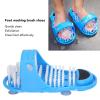 YUEHISY Foot Scrubber with Suction Cups Remove Dead Skin Massage Feet Cleaner for Bath Blue view 4