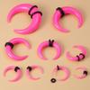 ULDIGI 12pcs Acrylic Nose Septum Rings and Ear Gauges Stretching Kit U-shaped Taper Pins 2mm 3mm Small Nose Cartilage Rings for Women Body Piercing Jewelry Set view 4