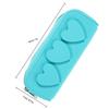 ibasenice Silicone Makeup Brush Organizer Bag, Portable Travel Cosmetic Tool Case with Zipper, Peacock Blue Silicone Makeup Brush Holder for Women Toiletry Storage view 2