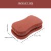 Shower Sponge Brush Exfoliating Bathing Accessory Portable Brown Sponge view 2