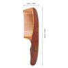 Housoutil Wooden Wide Tooth Beard Comb Small Pocket Detangling Comb for Men Facial Hair Grooming and Mustache Styling view 2