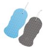 SOESFOUFU Dual-Sided Exfoliating Bath Sponge 2pcs Set Blue and Gray Soft Scrubbing Surfaces for Shower and Body Cleaning Bathing Supplies view 1
