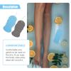 SOESFOUFU Dual-Sided Exfoliating Bath Sponge 2pcs Set Blue and Gray Soft Scrubbing Surfaces for Shower and Body Cleaning Bathing Supplies view 3