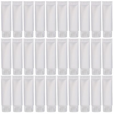 BESTonZON 50pcs 10ml Frosted Travel Squeeze Bottles for Toiletries, Reusable Empty Lotion and Shampoo Containers, Portable Cosmetic Refill Bottles for Travel and Daily Use