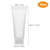 BESTonZON 50pcs 10ml Frosted Travel Squeeze Bottles for Toiletries, Reusable Empty Lotion and Shampoo Containers, Portable Cosmetic Refill Bottles for Travel and Daily Use view 2