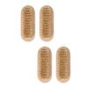 Mobestech 4pcs Wooden Nail Brush with Natural Boar Bristle, Two-sided Nail Pedicure Tool for Fingernail and Toenail Scrubbing, Sturdy Hand and Foot Cleaning Brush for Manicure and Pedicure view 1