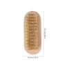 Mobestech 4pcs Wooden Nail Brush with Natural Boar Bristle, Two-sided Nail Pedicure Tool for Fingernail and Toenail Scrubbing, Sturdy Hand and Foot Cleaning Brush for Manicure and Pedicure view 2