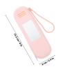 MUSISALY Portable Silicone Makeup Brush Storage Pouch with Mirror and Strap, Travel Cosmetic Organizer Bag for Womens Beauty Tools and Brush Holder view 2