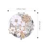 FUOYLOO Foldable Mini Cosmetic Mirror with Daisy Flower Design, Portable Pocket Makeup Mirror with Magnification for Travel and Touch-up view 2