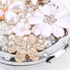 FUOYLOO Foldable Mini Cosmetic Mirror with Daisy Flower Design, Portable Pocket Makeup Mirror with Magnification for Travel and Touch-up view 3