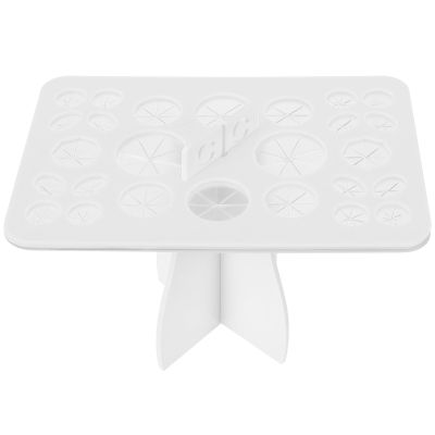 Healeved Makeup Brush Storage Holder and Drying Rack, White Rectangular Cosmetic Brush Organizer with Ventilated Design for Home Vanity and Professional Use