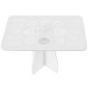 Healeved Makeup Brush Storage Holder and Drying Rack, White Rectangular Cosmetic Brush Organizer with Ventilated Design for Home Vanity and Professional Use view 1