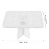 Healeved Makeup Brush Storage Holder and Drying Rack, White Rectangular Cosmetic Brush Organizer with Ventilated Design for Home Vanity and Professional Use view 2