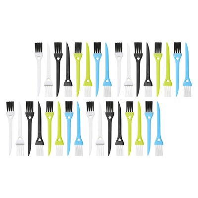 Zerodeko 36pcs Electric Razor Cleaning Brushes Shaver Cleaner Small Crevice Brushes for Mens Shaving Tools with White, Black, Green, Blue, Yellow Handles