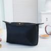 1Pcs Women's Dumpling Shape Nylon Waterproof Zipper Makeup Bag,Large-Capacity Storage Handbag Black Fashion view 3
