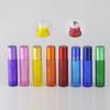 LRXIYODE 12pcs 10ml Refillable Roll-on Bottles Set with Frosted Colorful Matte Finish, Steel Beads and Electroplated Caps, Portable Essential Oil and Aromatherapy Subpackaging Bottles view 4