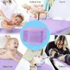 100Pcs Disposable Bed Sheets 31.5"x71"Massage Table Sheets Non-Woven Fabric Bed Covers for Ultimate Hygiene and Comfort in Massage,Tattoo, Beauty and Spa Treatments, Breathable & Durable Sheets(Purple view 4