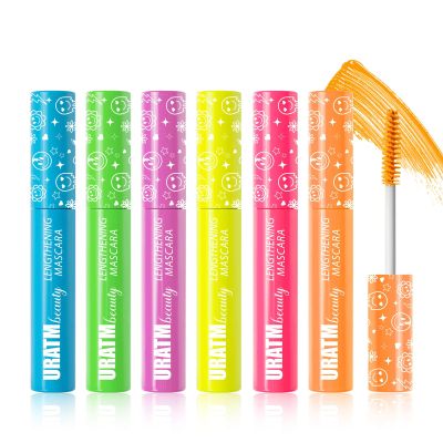Consnew Vibrant 6-Color Fluorescent Mascara | Intense Neon UV Colors, Lengthening & Waterproof Formula, Smudge-Proof All Day Wear for Halloween, Xmas, Parties | 8ml